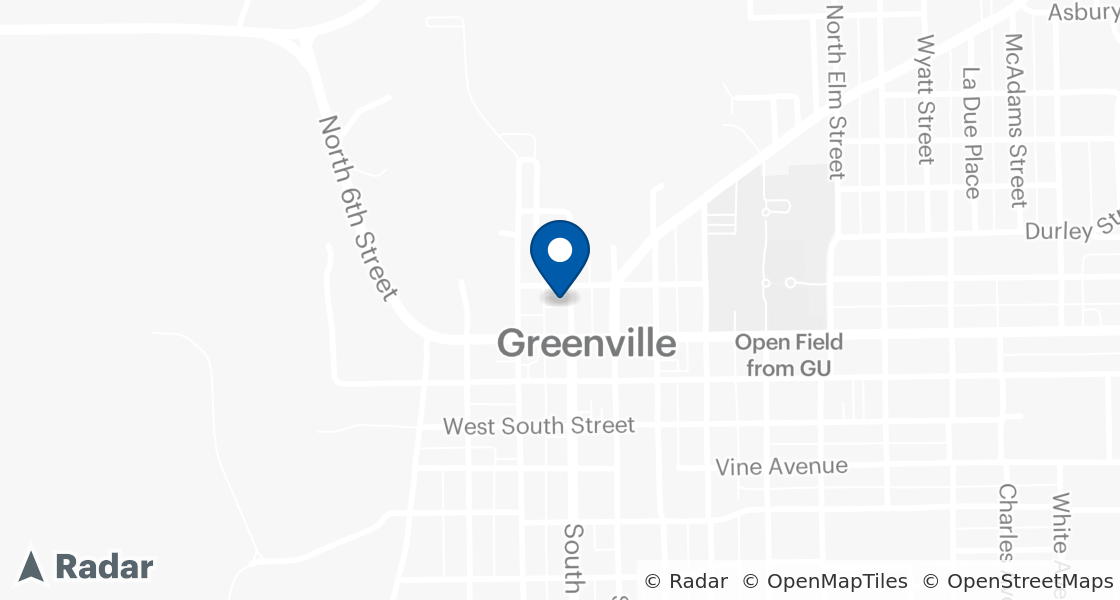 Map of Dairy Queen Location:: 219 N 3rd St, Greenville, IL, 62246-1003